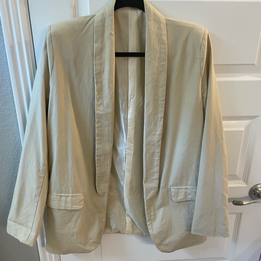 NASTY GAL LINEN BLAZER